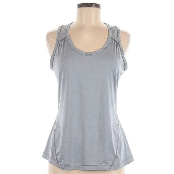 Athleta Tops - Athleta Womens Sz Small Heathered Gray Racerback Workout Activewear Tank Top